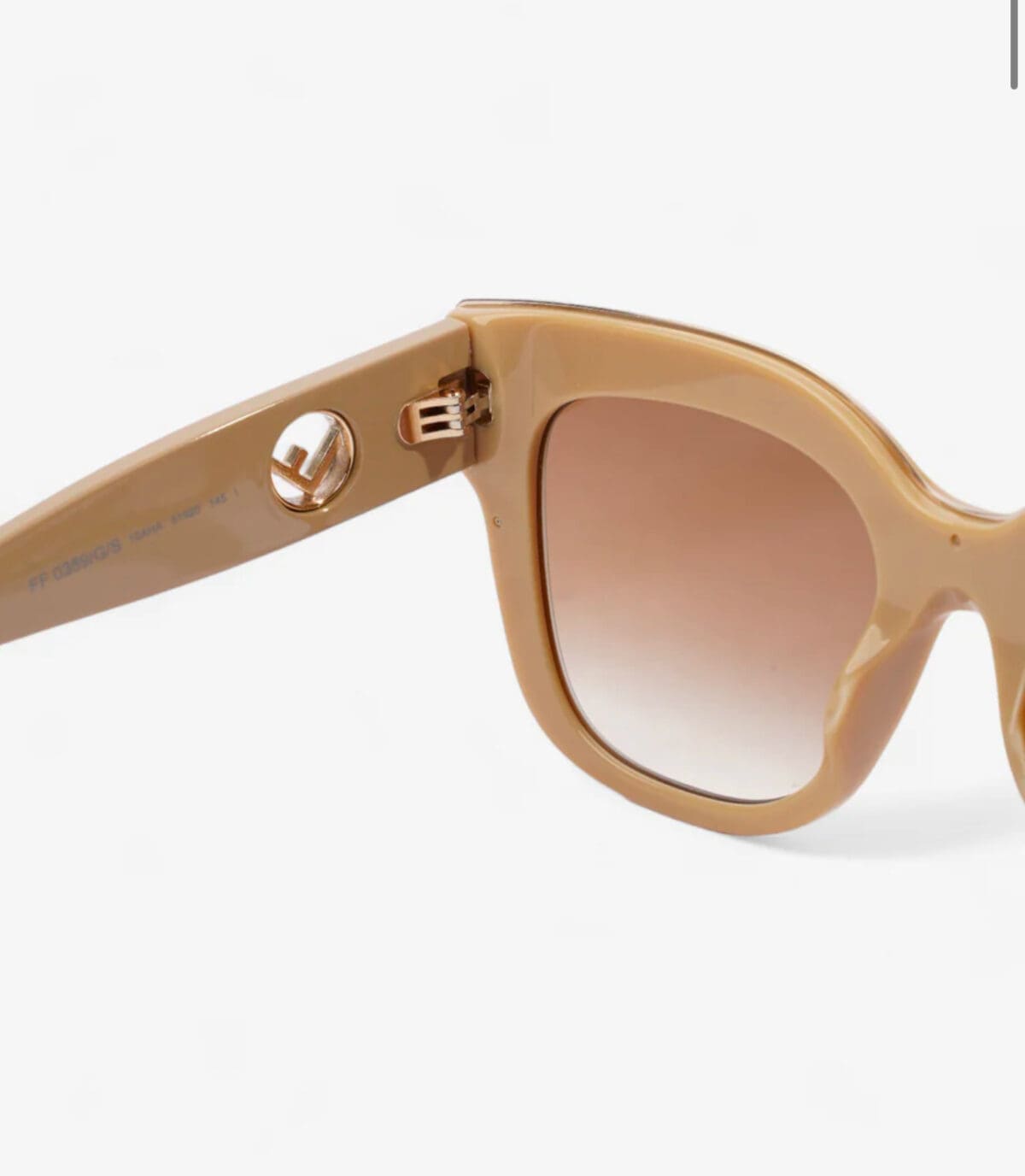 Fendi F is Fendi Sunglasses Beige Acetate 145mm (RRP £310) *PLUS INSTANT WINS* - Image 6